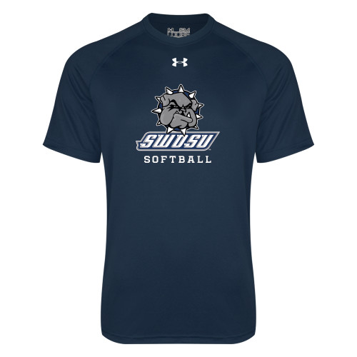  Under Armour Navy Tech Tee - Softball