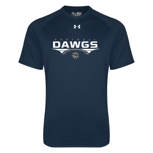  Under Armour Navy Tech Tee - Abstract Football Design