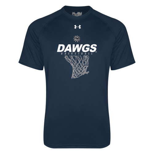  Under Armour Navy Tech Tee - Basketball Net Design