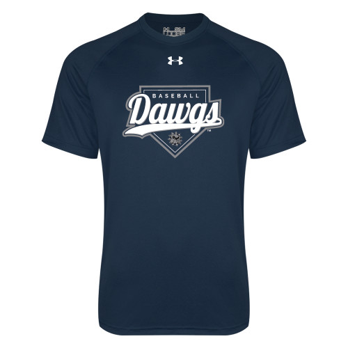  Under Armour Navy Tech Tee - Baseball Plate Design