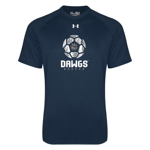  Under Armour Navy Tech Tee - Soccer Ball Design