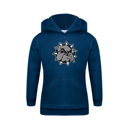  Youth Navy Fleece Hoodie - Bulldog Head