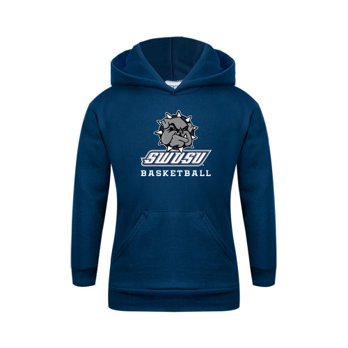  Youth Navy Fleece Hoodie - Basketball