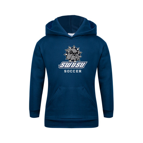  Youth Navy Fleece Hoodie - Soccer