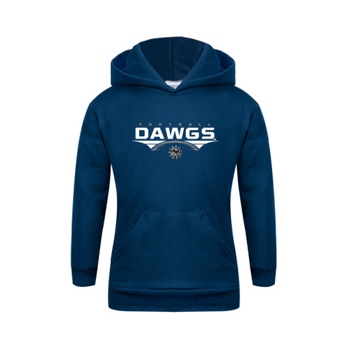  Youth Navy Fleece Hoodie - Abstract Football Design