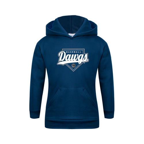  Youth Navy Fleece Hoodie - Baseball Plate Design