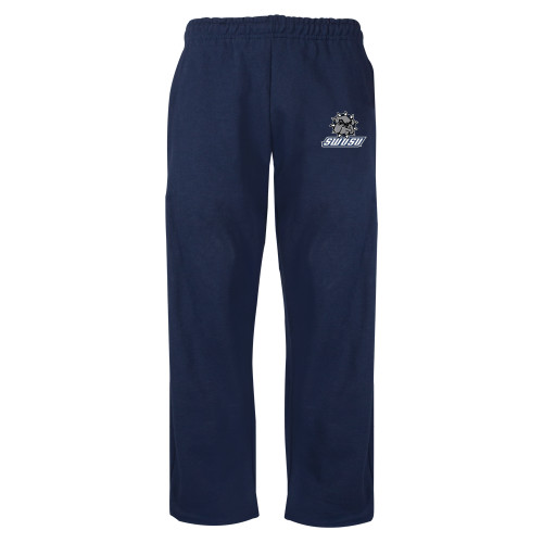  Navy Fleece Open Bottom Pant - Primary Mark