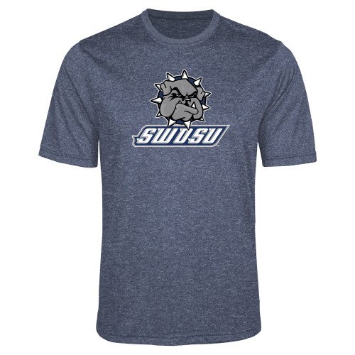  Navy Heather Performance Contender Tee - Primary Mark