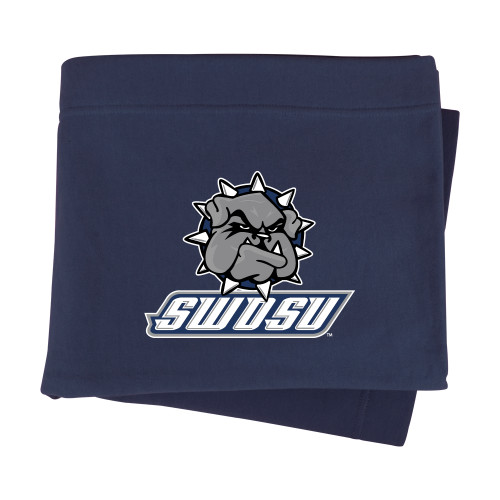  Navy Sweatshirt Blanket - Primary Mark