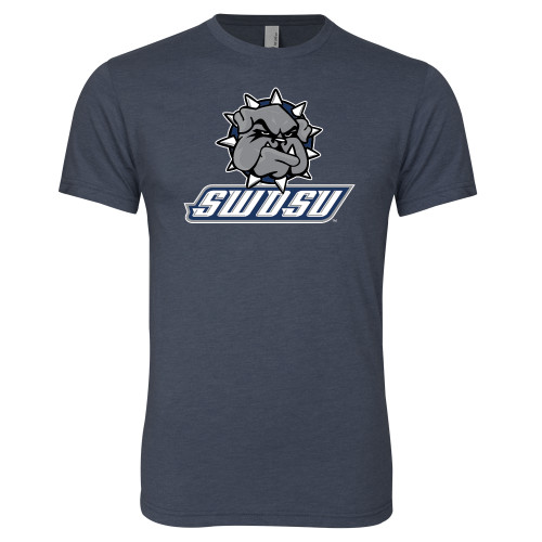  Next Level Navy Triblend Tee - Primary Mark