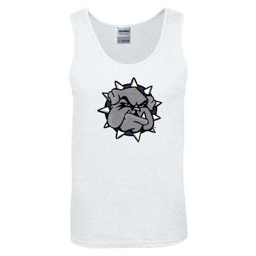  White Tank Top - Bulldog Head
