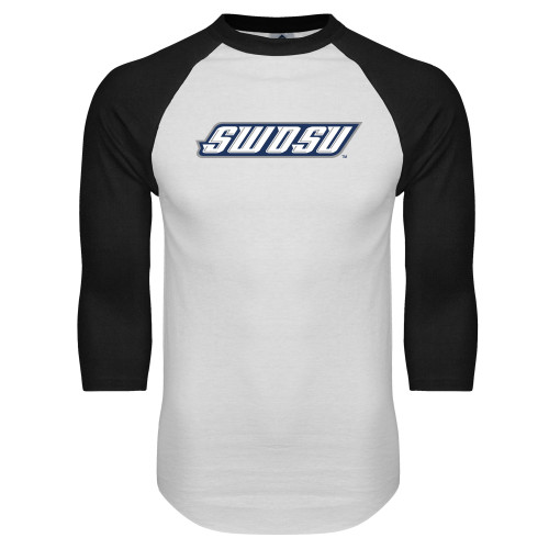Main Image for  White/Black Raglan Baseball T Shirt