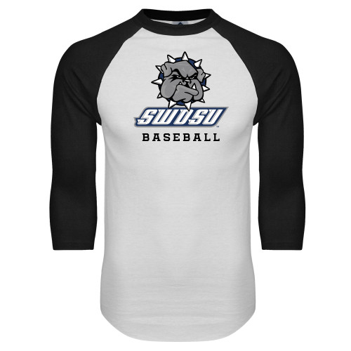 Main Image for  White/Black Raglan Baseball T Shirt