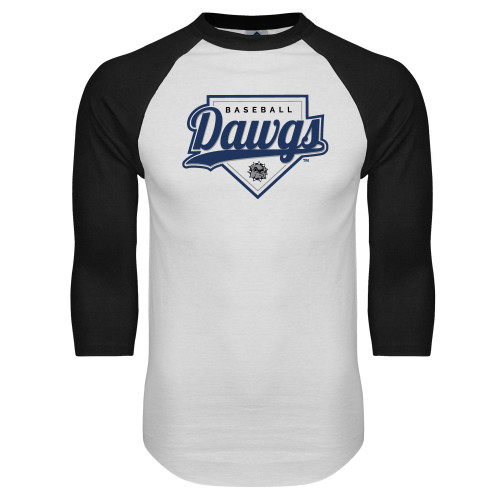 Main Image for  White/Black Raglan Baseball T Shirt