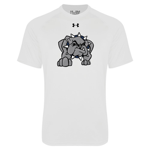  Under Armour White Tech Tee - Bulldog