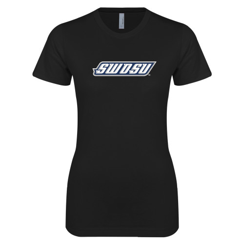  Next Level Womens Black Boyfriend Tee - SWOSU