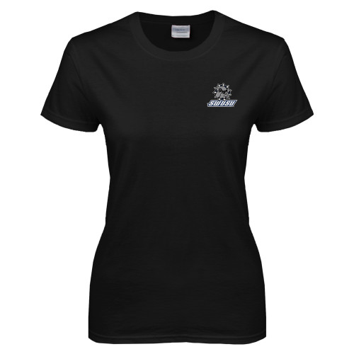  Womens Black Short Sleeve Tee - Primary Mark