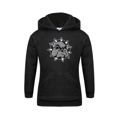  Youth Black Fleece Hoodie - Bulldog Head