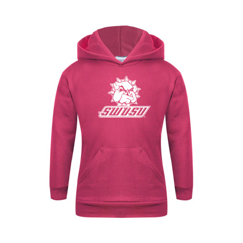  Youth Hot Pink Fleece Hoodie - Primary Mark