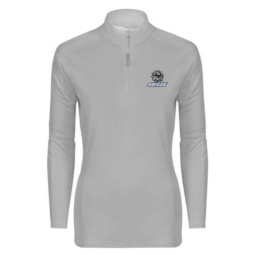  Syntrel Womens Platinum Interlock 1/4 Zip - Primary Mark