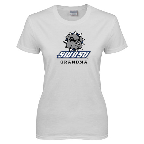  Womens White Short Sleeve Tee - Grandma
