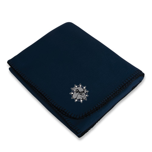  Navy Arctic Fleece Blanket - Bulldog Head