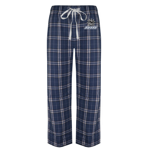  Navy/White Flannel Pajama Pant - Primary Mark