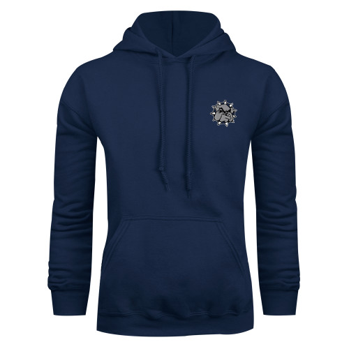  Navy Fleece Hoodie - Bulldog Head