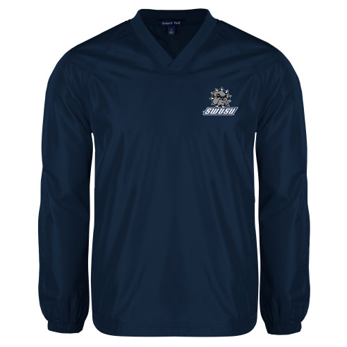  Navy V Neck Raglan Windshirt - Primary Mark
