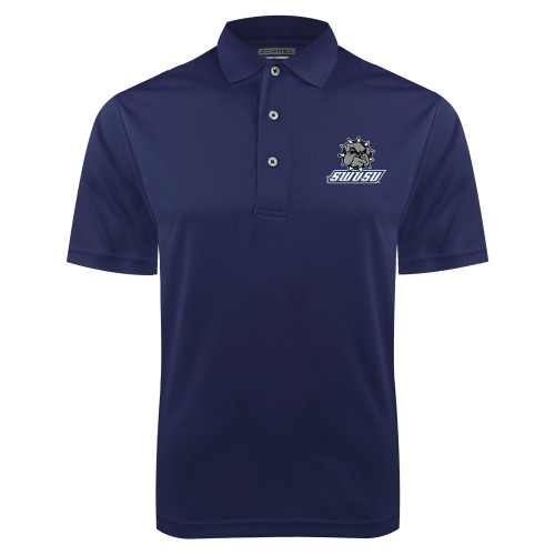  Navy Dry Mesh Polo - Primary Mark
