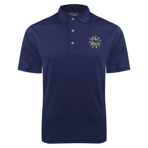  Navy Dry Mesh Polo - Bulldog Head