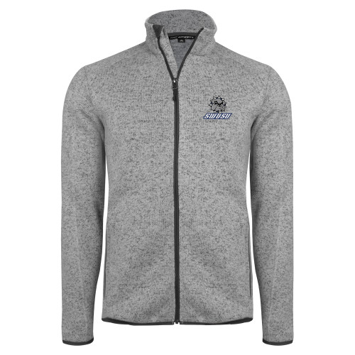  Grey Heather Sweater Fleece Jacket - Primary Mark