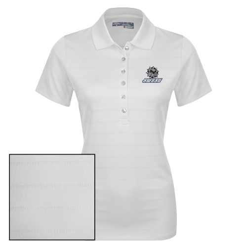  Callaway Womens White Opti Vent Polo - Primary Mark