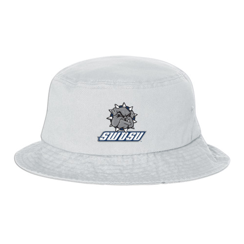  Sportsman White Bucket Hat - Primary Mark