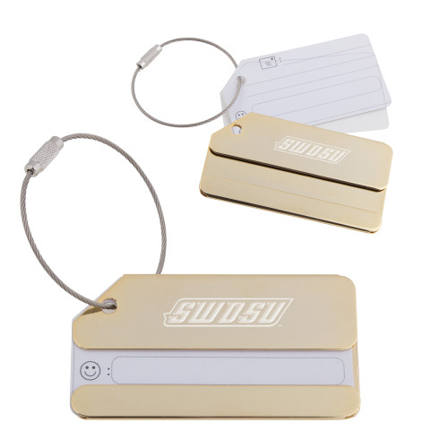  Gold Luggage Tag - SWOSU Engraved