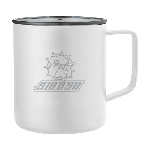  Rover Camp Vacuum Insulated White Mug 14oz - Primary Mark