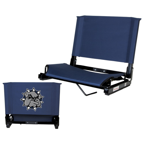  Stadium Chair Navy - Bulldog Head