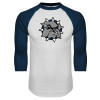 Thumbnail image for  White/Navy Raglan Baseball T Shirt