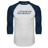 Thumbnail image for  White/Navy Raglan Baseball T Shirt