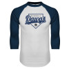 Thumbnail image for  White/Navy Raglan Baseball T Shirt