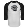 Thumbnail image for  White/Black Raglan Baseball T Shirt