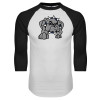 Thumbnail image for  White/Black Raglan Baseball T Shirt