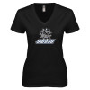 Thumbnail image for  Next Level Womens Black Ideal V Tee