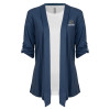 Thumbnail image for  Womens Navy Drape Front Cardigan Sweater 