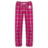 Thumbnail image for  Womens Dark Fuchsia/White Flannel Pajama Pant