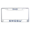 Thumbnail image for  Dad Metal License Plate Frame in Chrome