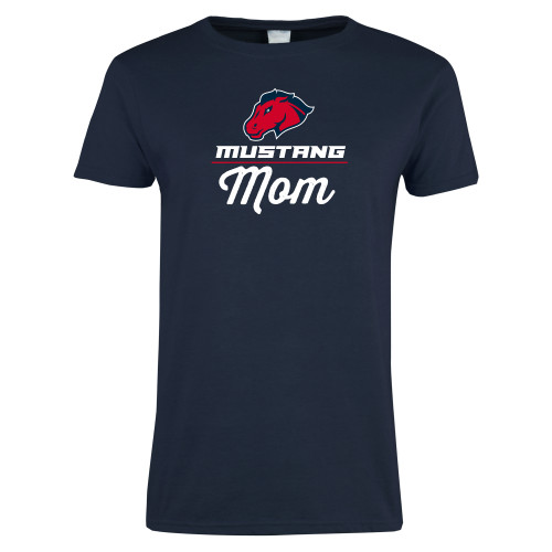  Womens Short Sleeve Navy Tee - Mom