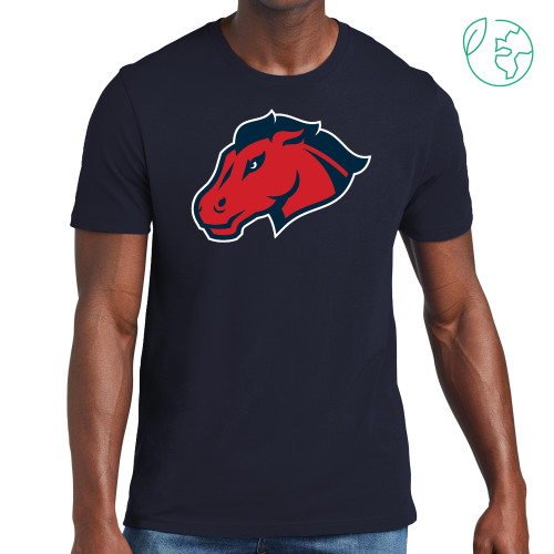  Allmade Navy Organic Cotton Tee - Mustang Head