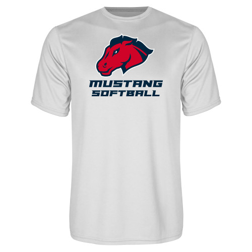  White Performance Tee - Softball