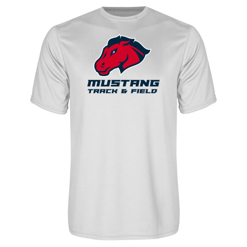  White Performance Tee - Track and Field